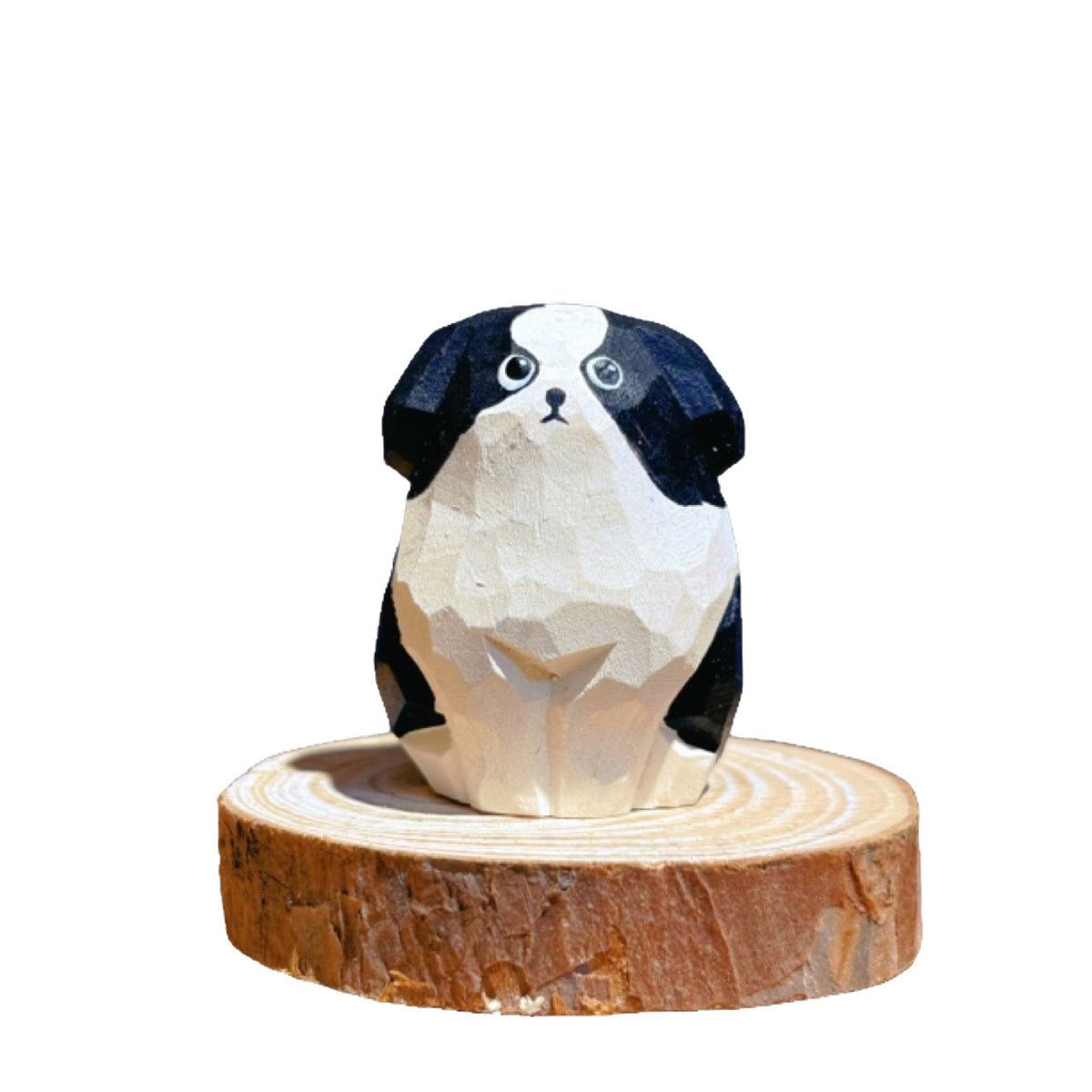 Décoration de chien Border Collie en bois fabriquée à la main par Gohobi