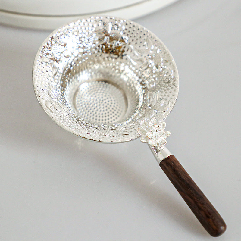 Gohobi Tin Tea Strainer Set Tea Filter