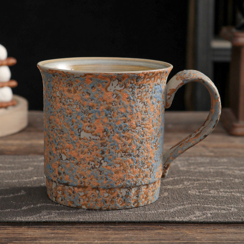 Tasse à café japonaise Gohobi émaillée à bulles faite à la main