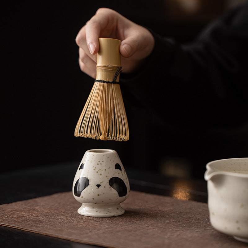 Gohobi Ceramic Matcha Set 045 Panda and Cat