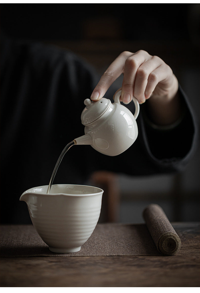 Gohobi Japanese Grass Ash Glaze Handmade Teapot