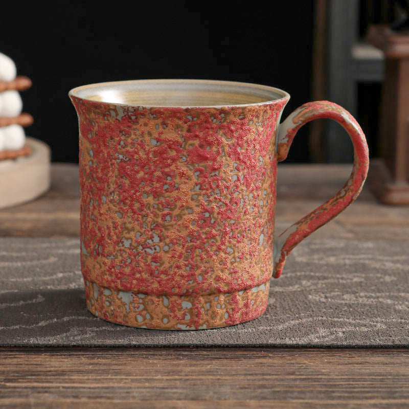 Tasse à café japonaise Gohobi émaillée à bulles faite à la main