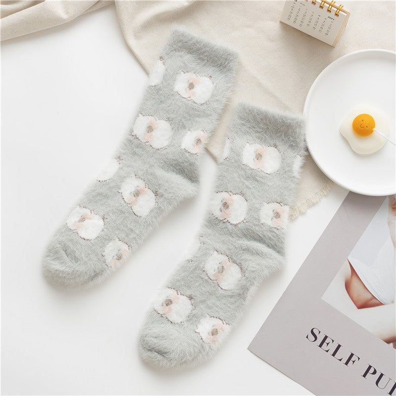 Chaussettes polaires Gohobi avec animaux mignons