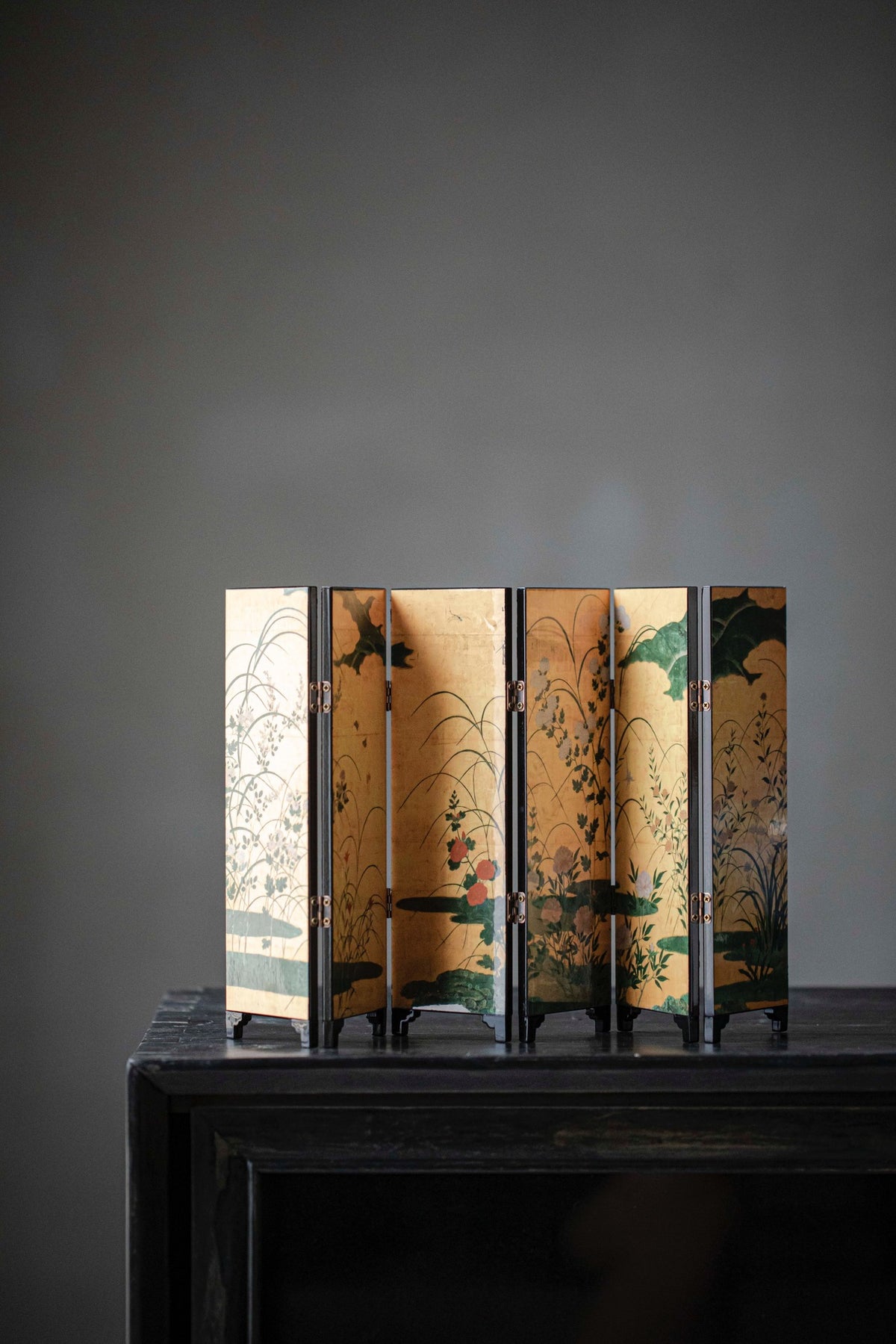 Gohobi Mini Folding Screen Tabletop Decoration Small Furniture