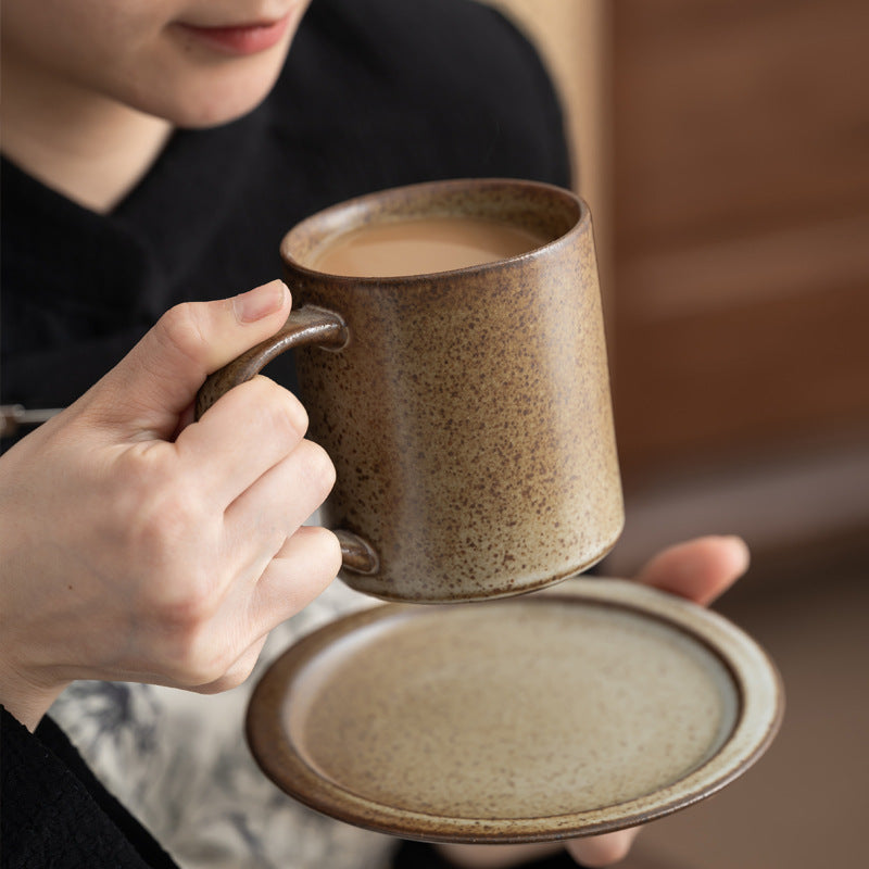 Gohobi Japanese Handmade Coffee Cup with Saucer 008