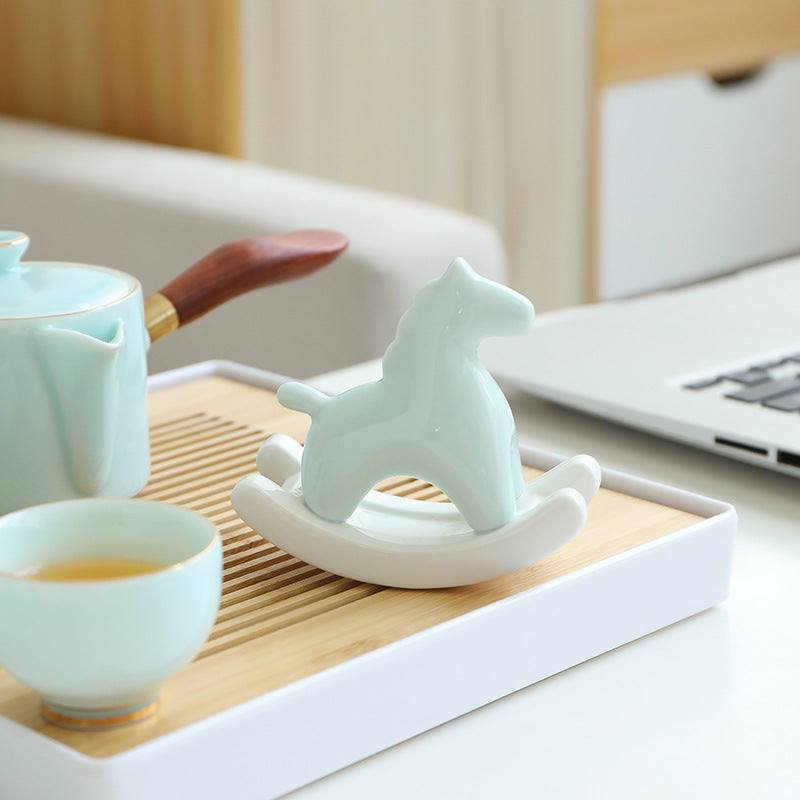 Gohobi Ceramic Rocking Horse Ornament