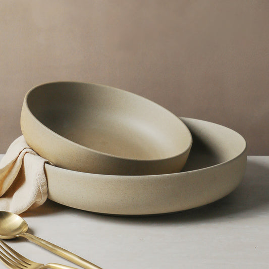 Gohobi Japanese Vintage Ceramic Deep Plate