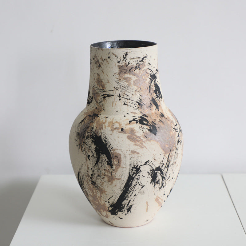 Gohobi Original Oil Painting Designer Ceramic Vase