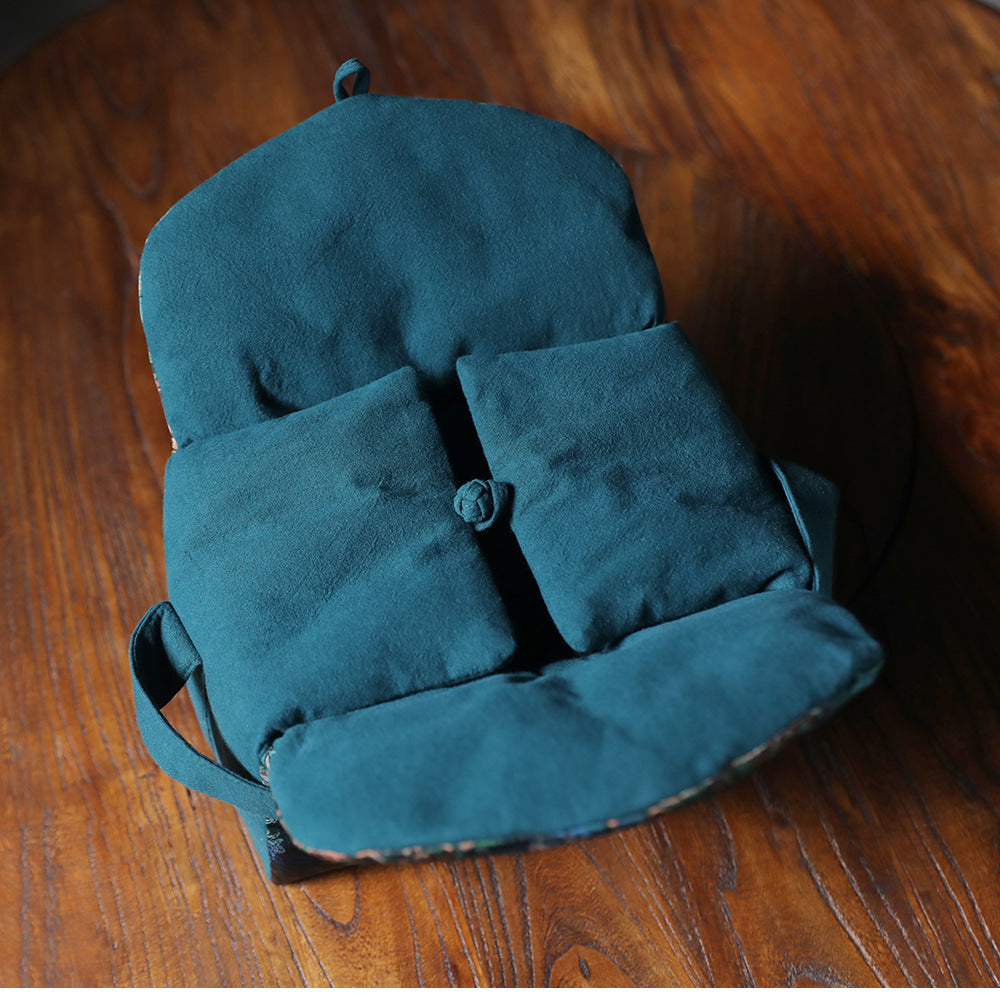 Grand sac de voyage pour le rangement des théières à motif de nuages de Gohobi