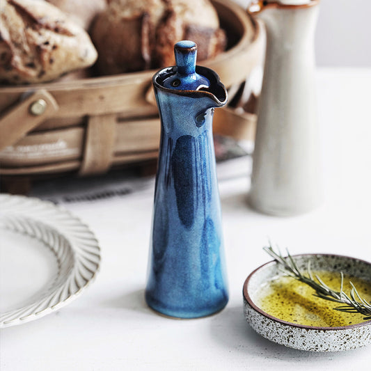 Gohobi Japanese Kiln-Change Ceramic Condiment Bottle