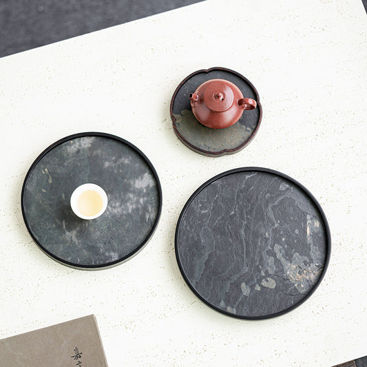 Gohobi Wabi-Sabi Stone Panel Tea Tray