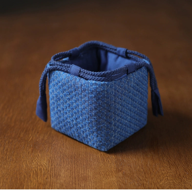 Gohobi Denim Small Teaware Storage Travel Bag Shifuku
