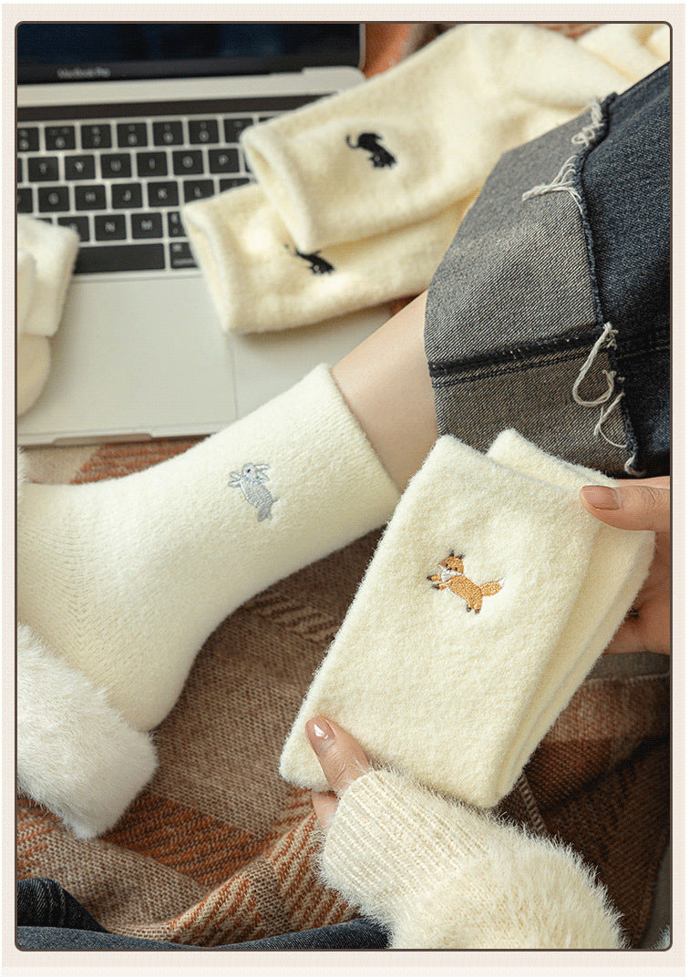 Chaussettes en velours Gohobi Animals