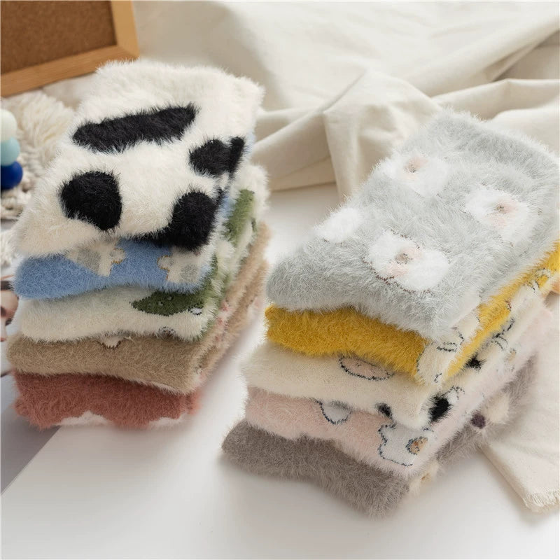 Chaussettes polaires Gohobi avec animaux mignons