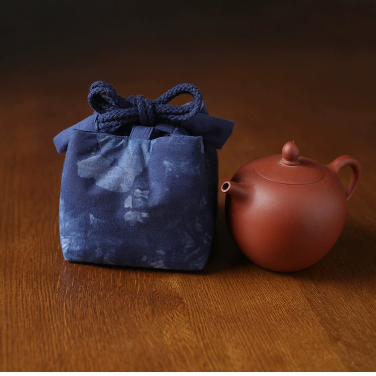Gohobi Dyed Fabric Teaware Storage Travel Bag Shifuku