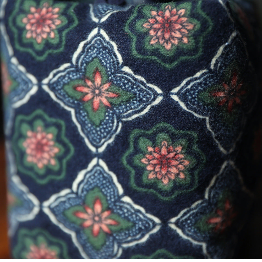 Gohobi Floral Old Pattern Teaware Storage Travel Bag Shifuku