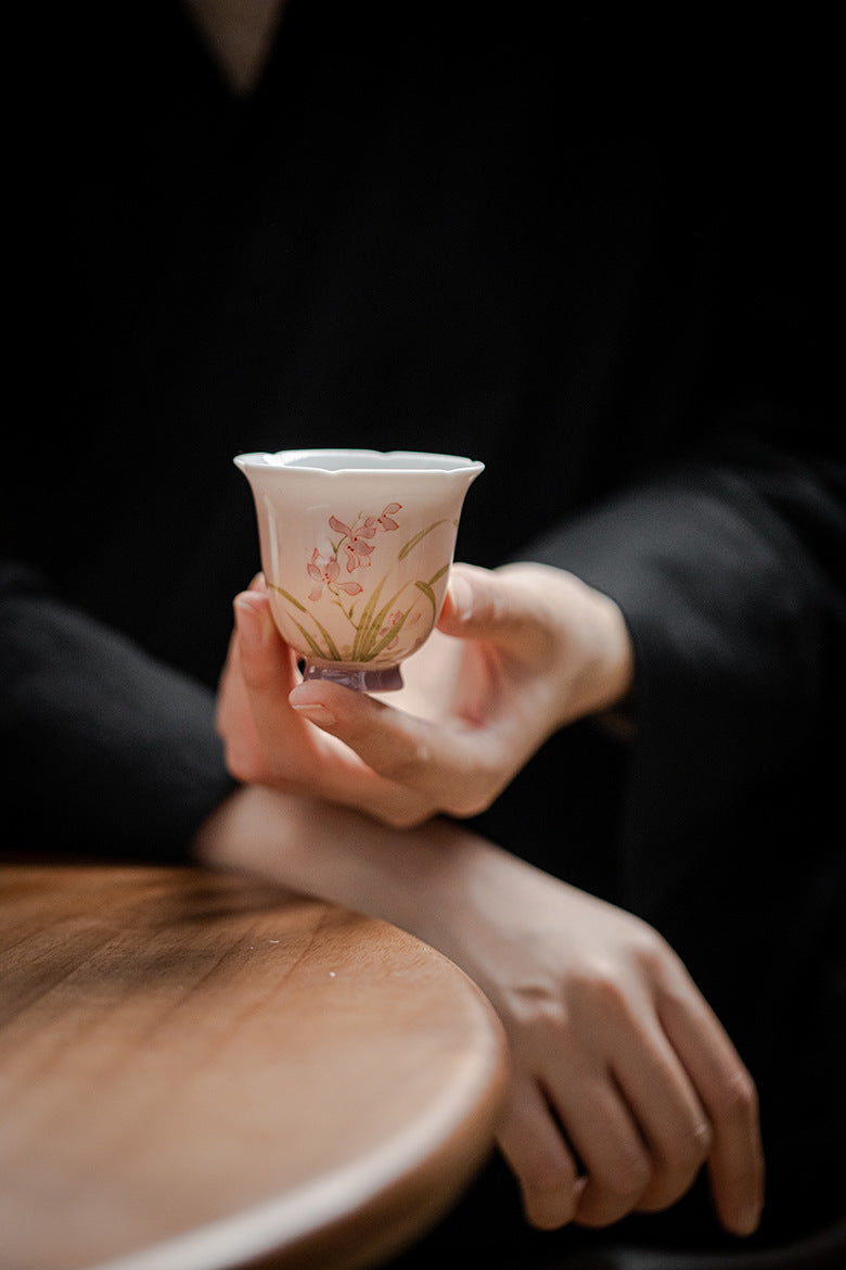 Gohobi Hand-Painted Orchid Master Cup