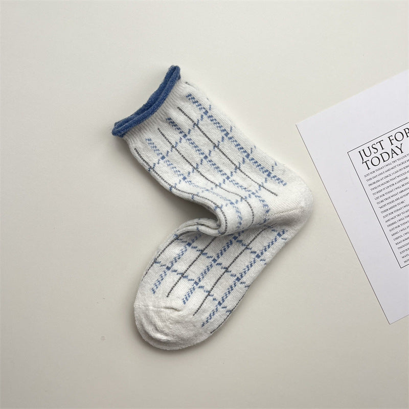 Gohobi Blue-Grey Puppy Women Socks