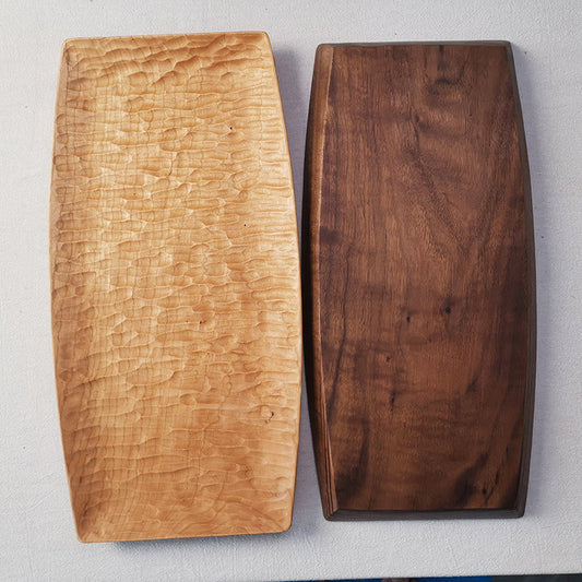 Gohobi Handmade Walnut Tray Boat Shape Design 003