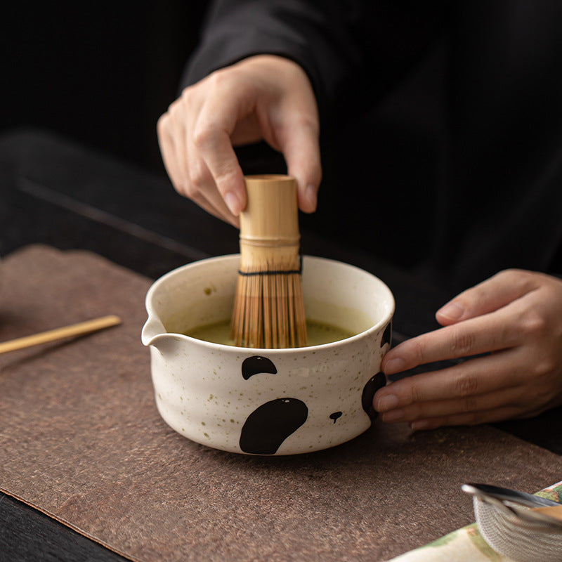 Gohobi Ceramic Matcha Set 045 Panda and Cat