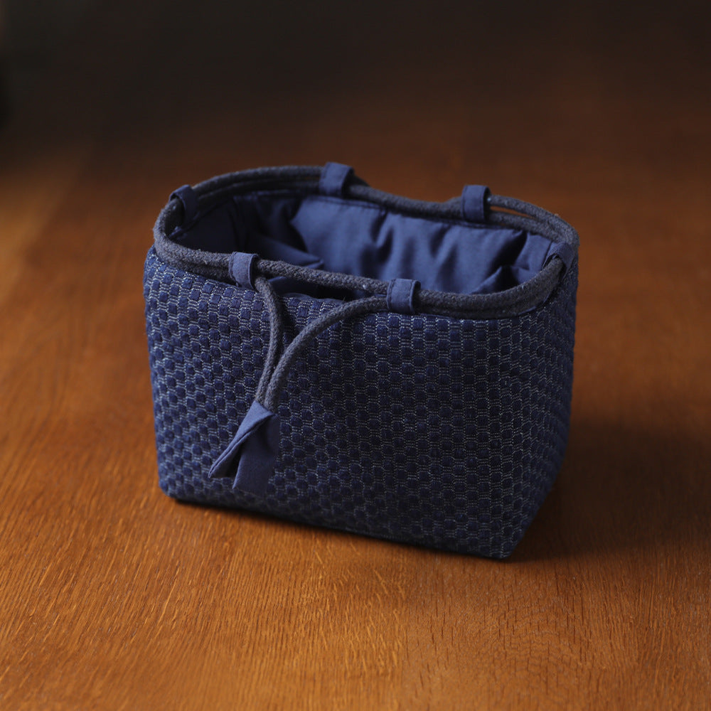 Gohobi Denim Medium Teaware Storage Travel Bag Shifuku