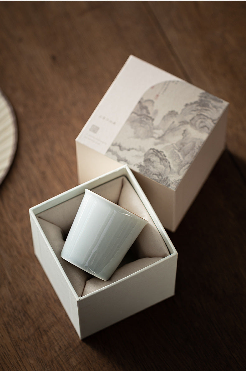 Gohobi Japanese Style Ice Grey and Green Tea Cup 002