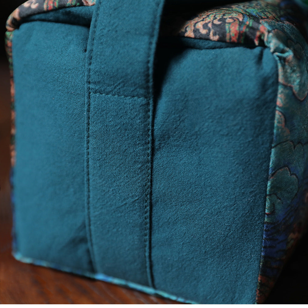 Grand sac de voyage pour le rangement des théières à motif de nuages de Gohobi