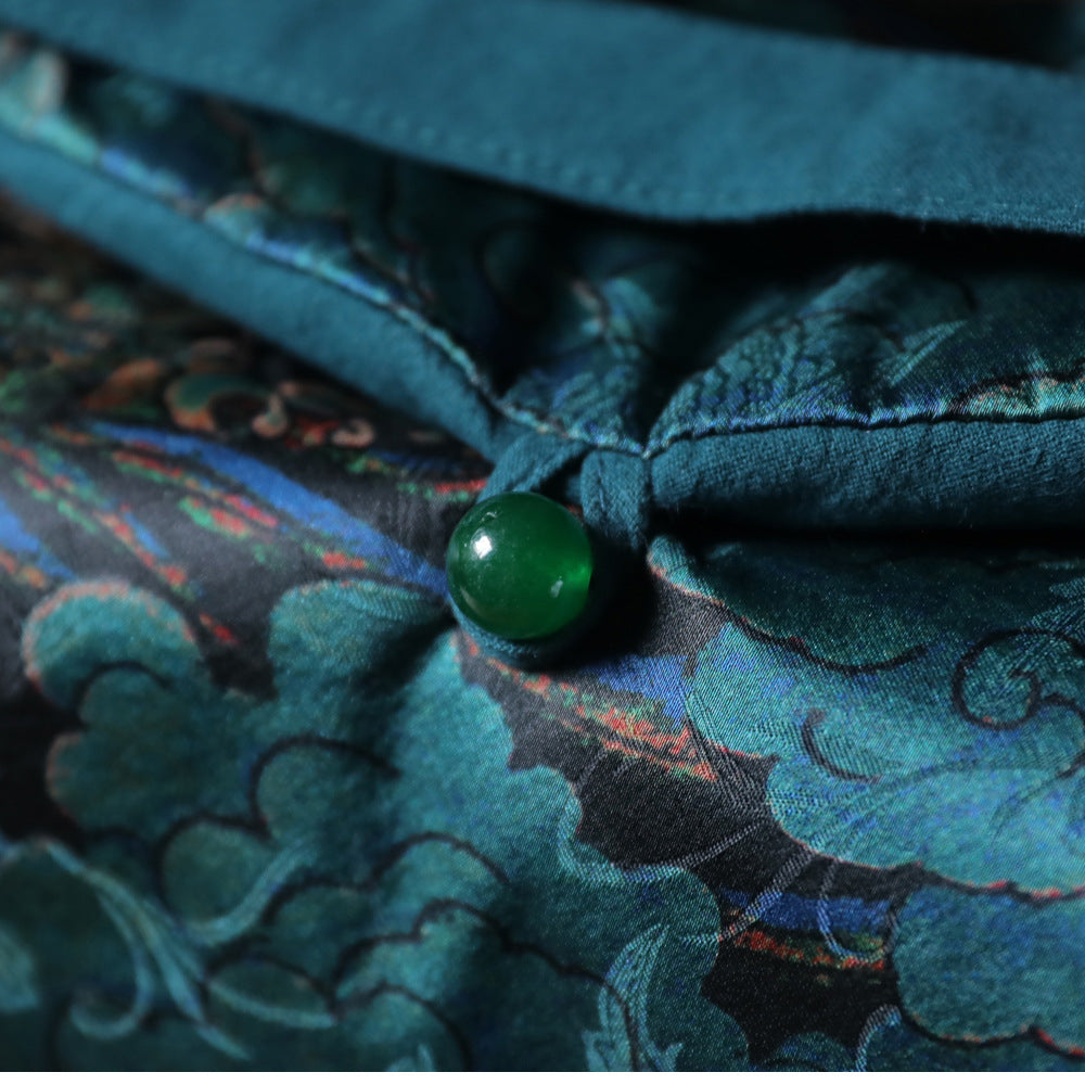 Grand sac de voyage pour le rangement des théières à motif de nuages de Gohobi