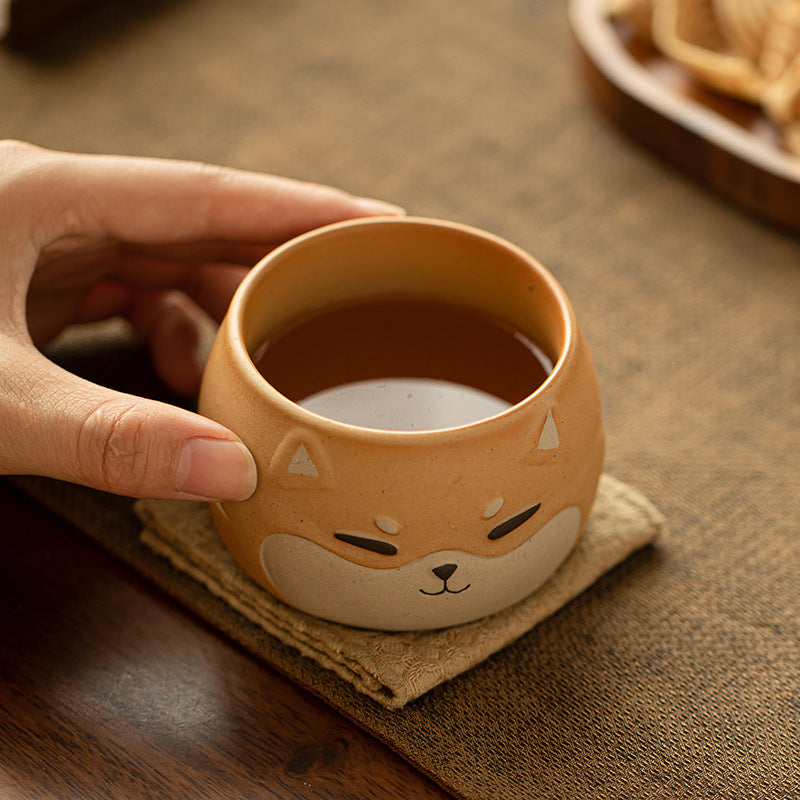 Gohobi Hand-painted Shiba Inu Master Tea Cup Coffee Mug