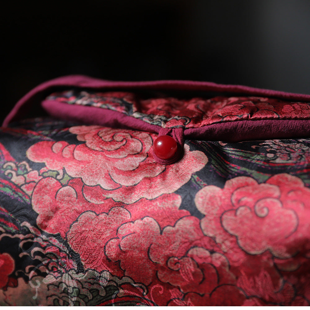 Grand sac de voyage pour le rangement des théières à motif de nuages de Gohobi