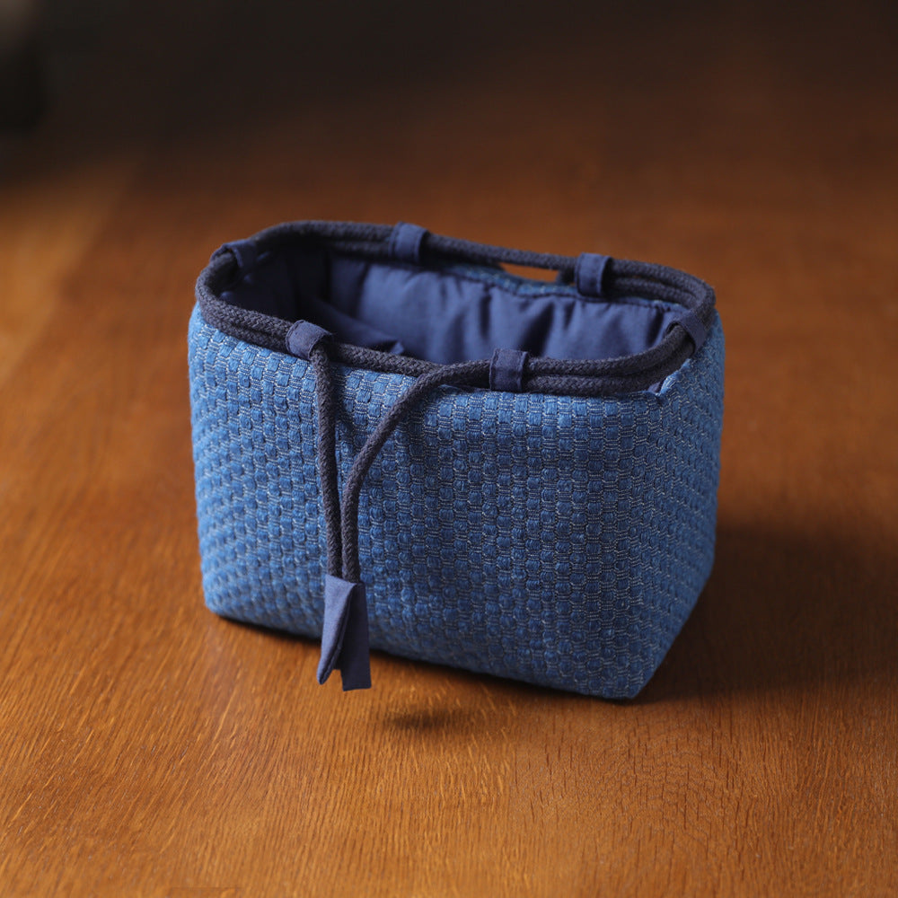 Gohobi Denim Medium Teaware Storage Travel Bag Shifuku