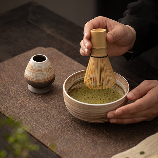 Gohobi Classic Ceramic Bowl Matcha Set