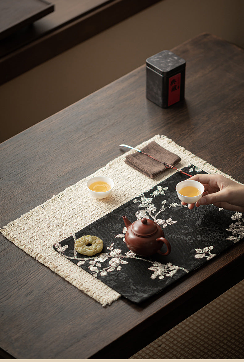 Gohobi Guofeng Brocade Tea Banquet Double-Sided Embroidered Tea Towel