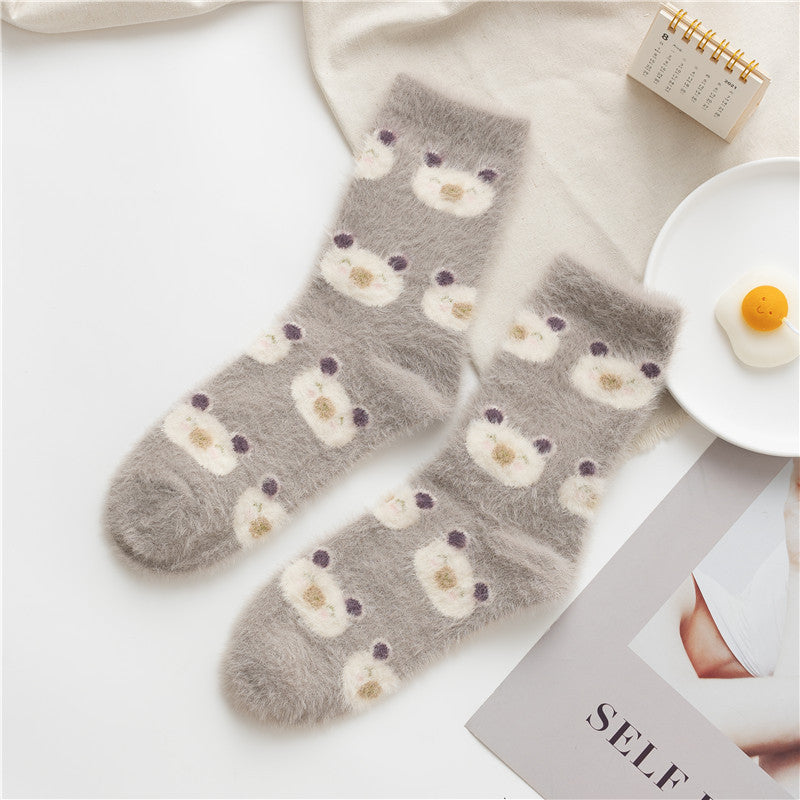 Chaussettes polaires Gohobi avec animaux mignons
