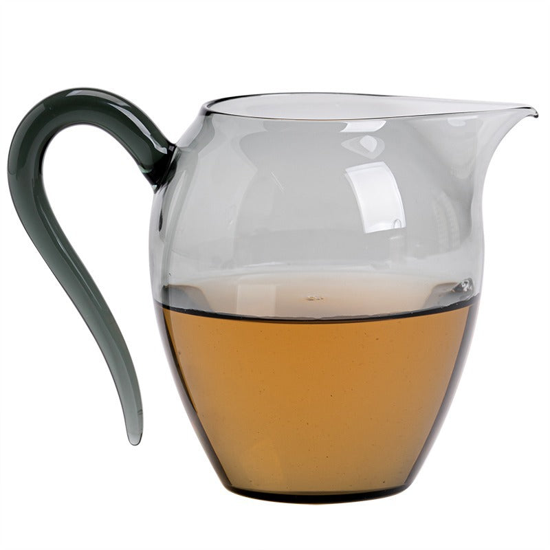 Gohobi Handmade Colourful Handle Glass Pitcher