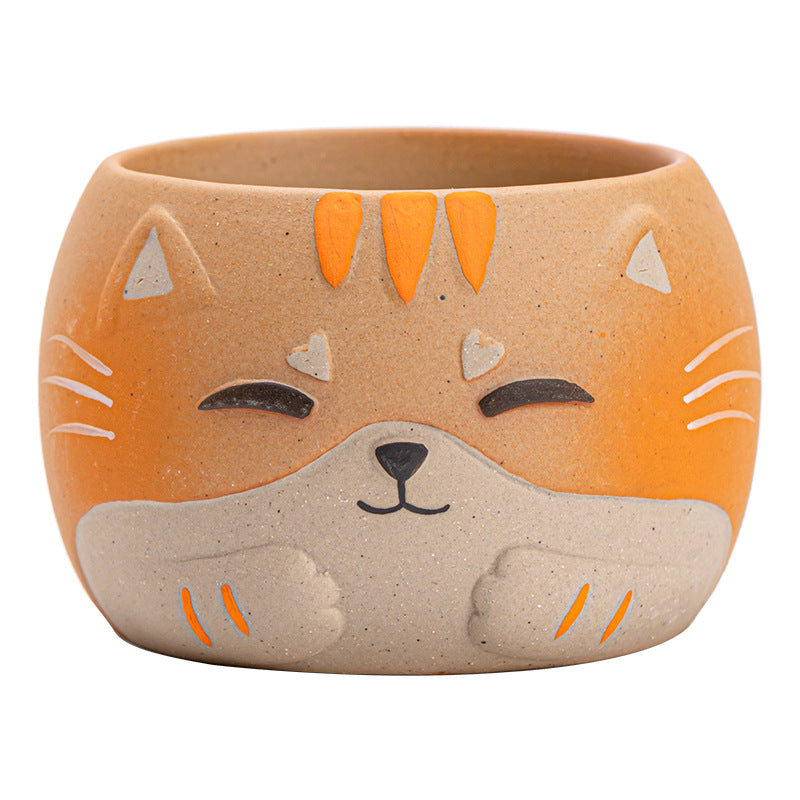 Gohobi Hand-painted Cat Master Tea Cup Coffee Mug