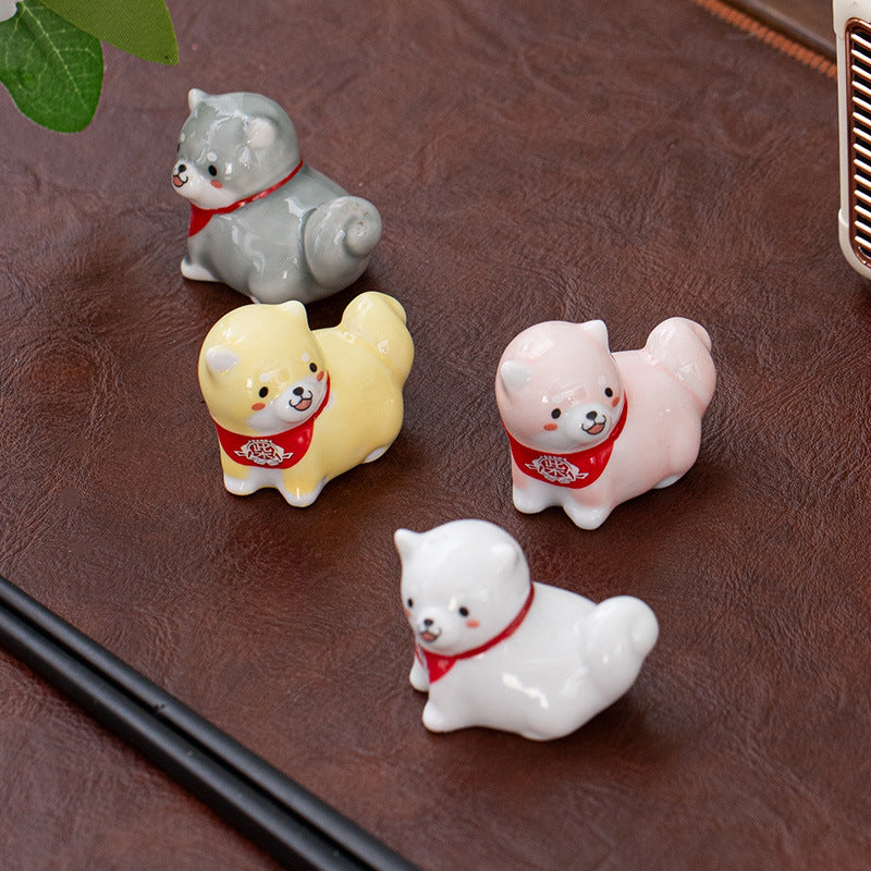 Repose-baguettes coloré Gohobi pour chien Shiba Inu