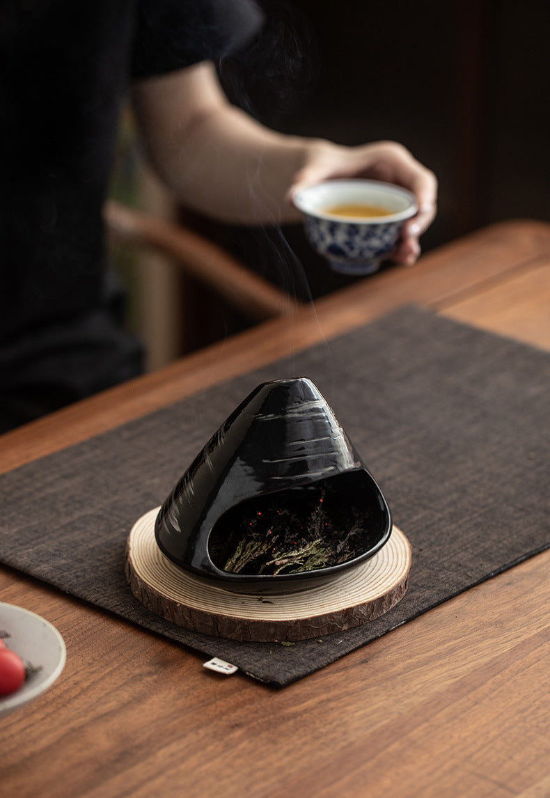 Gohobi Fuji Mountain Ceramic Aromatherapy Fireplace Burner