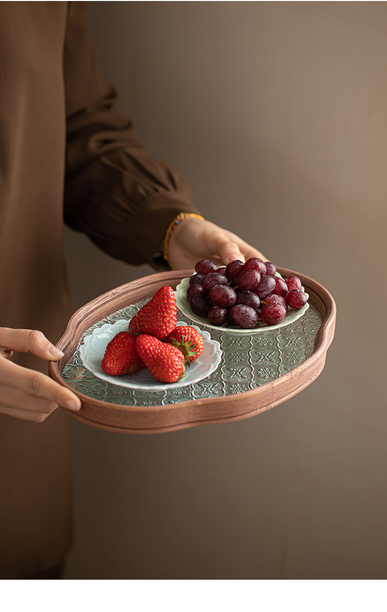 Gohobi, petite assiette de fruits glacés japonais traditionnels - Lotus 011