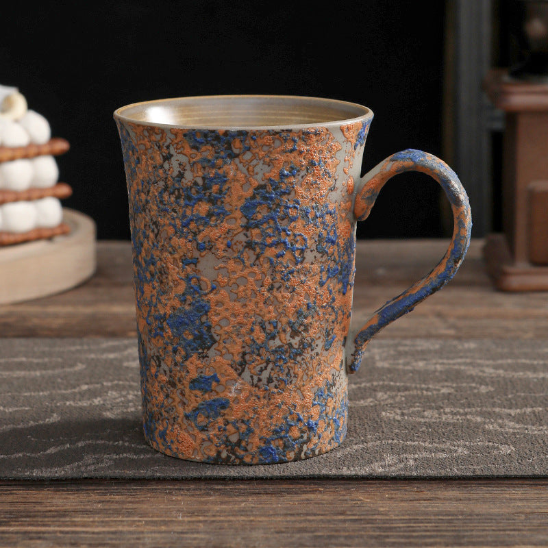 Tasse à café japonaise Gohobi émaillée à bulles faite à la main