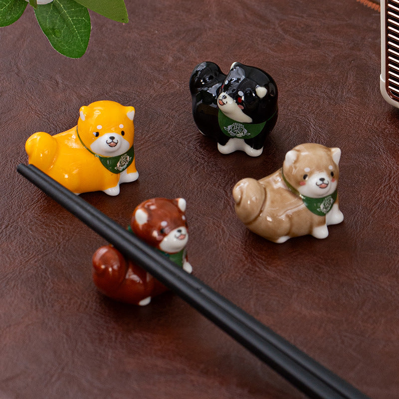 Repose-baguettes coloré Gohobi pour chien Shiba Inu