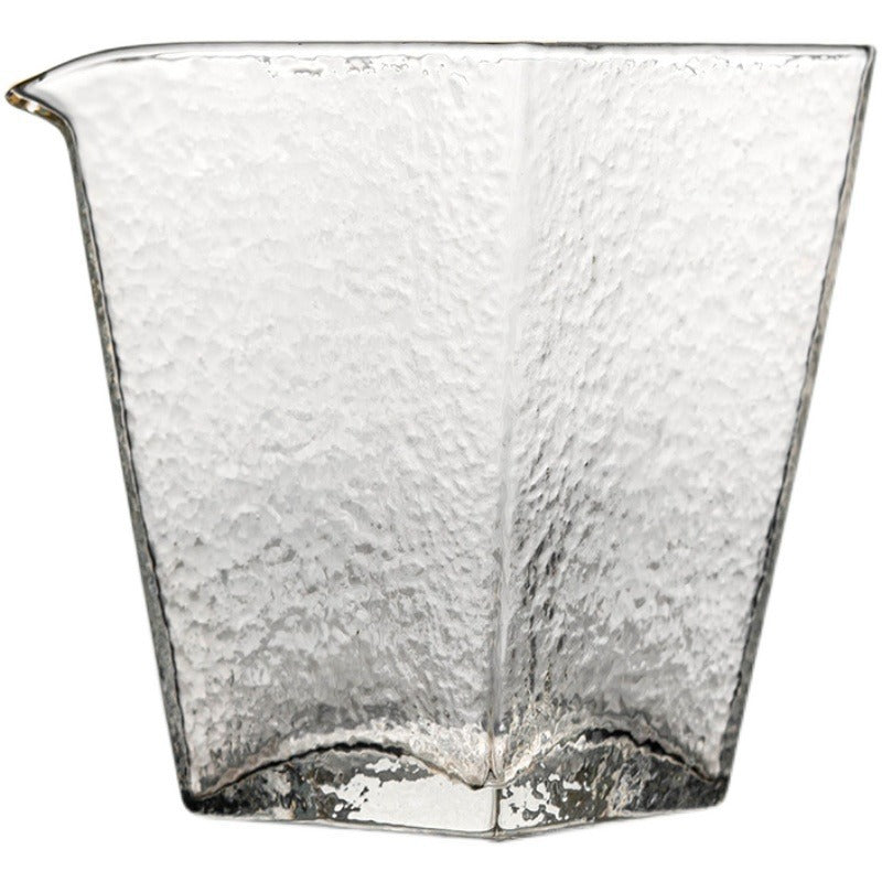 Pichet carré en verre fait main Gohobi