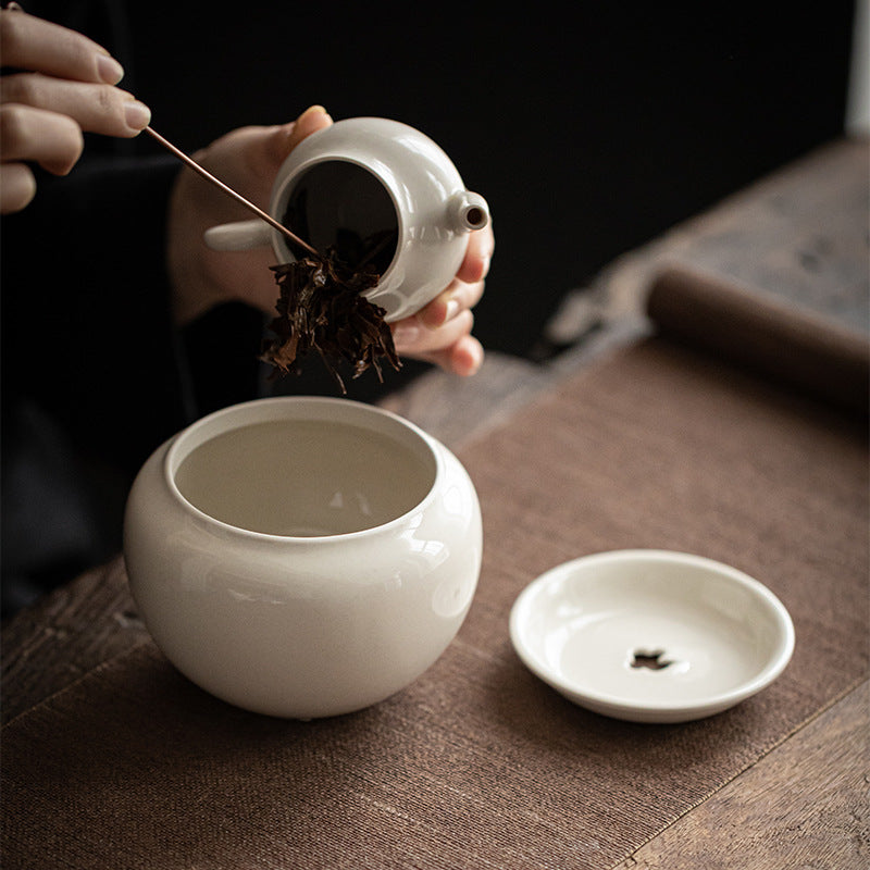 Gohobi Grass Ash Ceramic Jianshui Tea Wash Bowl