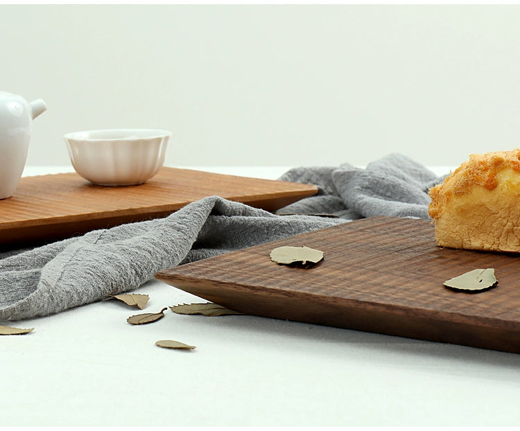 Gohobi Handcrafted Solid Wood Serving Tray