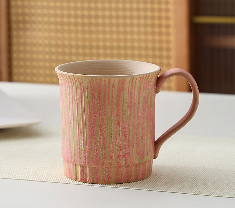 Gohobi Tasse à café japonaise faite à la main avec soucoupe 010