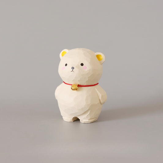 Gohobi Handcrafted Wooden Bear Ornament