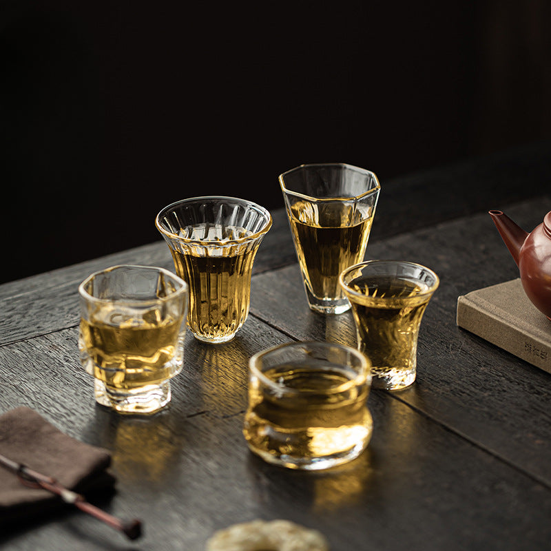 Gohobi High Borosilicate Glass Gongfu Tea Cup – Transparent Heat-Resistant Master Cup and Aroma Cup