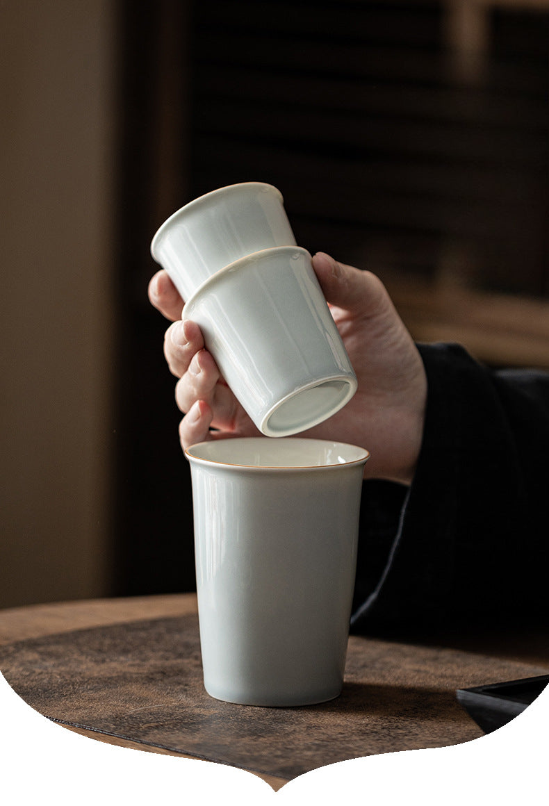 Gohobi Japanese Style Ice Grey and Green Tea Cup 002