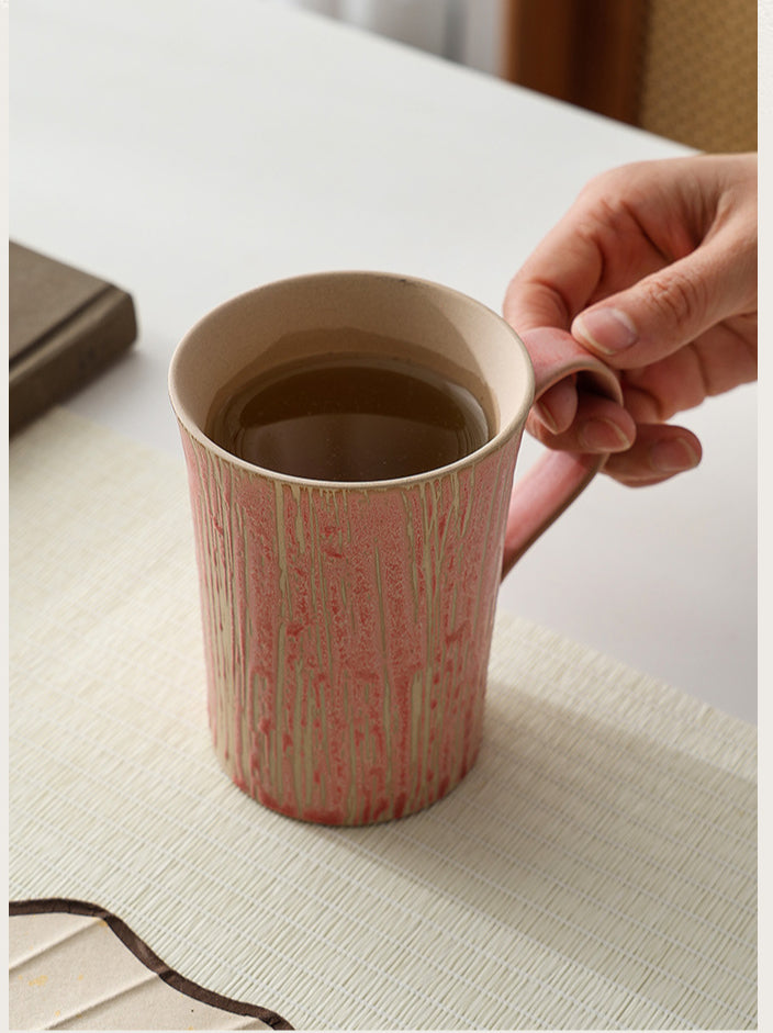 Gohobi Tasse à café japonaise faite à la main avec soucoupe 010
