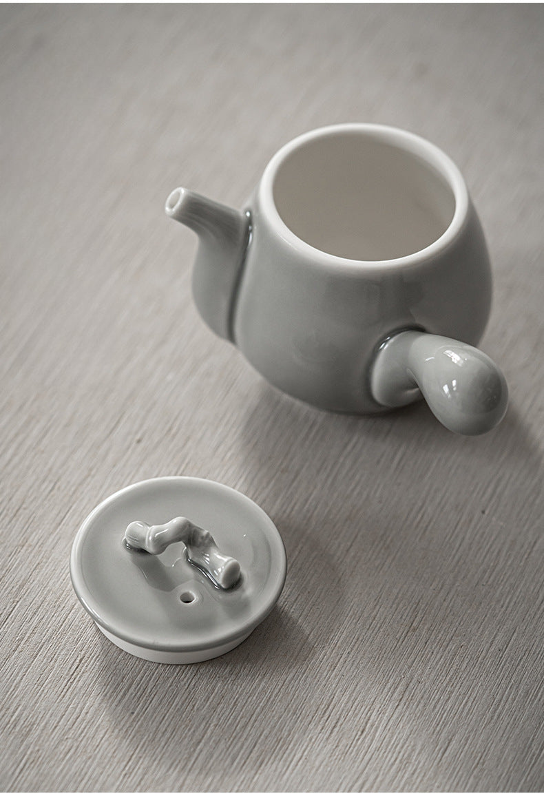 Service à thé gris glacé de style japonais Gohobi 002
